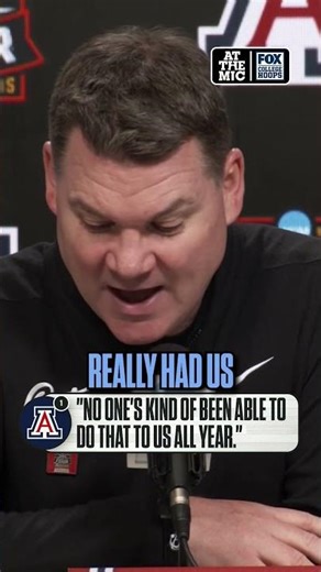 Tommy Lloyd reacts to Michigan’s dominant win that ended the Wildcats’ season #CBB #Arizona