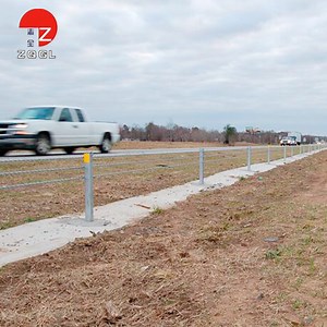 [Hot Item] Highway Safety Guardrail with Hot DIP Galvanized Cable Barrier Wire