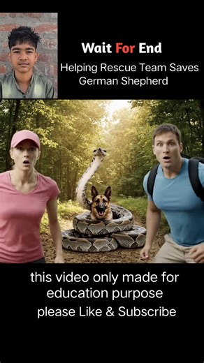 Helping Rescue Team Saves German Shepherd