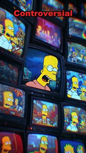 Why Simpsons Is So Controversial 😳 #thesimpsons #cartoonfacts #factsinhindi