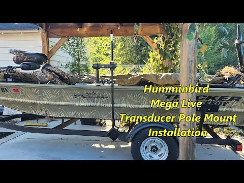 Humminbird Mega Live on a Transducer Pole Mount Installation