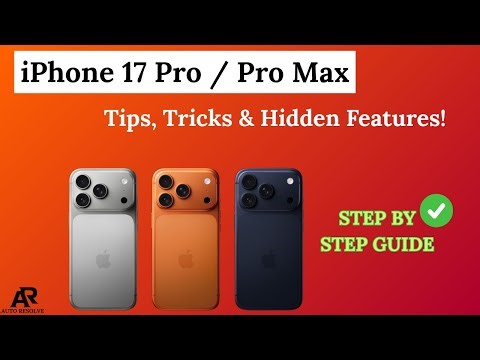 iPhone 17 Pro / Pro Max – Tips, Tricks & Hidden Features!