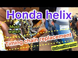 Honda helix / fusion / spazio - timing chain replacement step by step / engine rebuild 250cc bike /