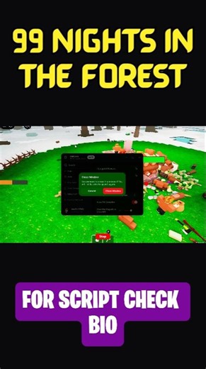 99 NIGHT IN THE FOREST SCRIPT #robloxscript #99nightintheforest #99nightintheforestscript