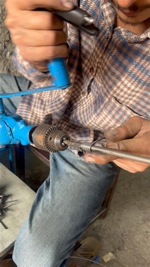 Spring making on drill -just skills #shortvideo #handskills