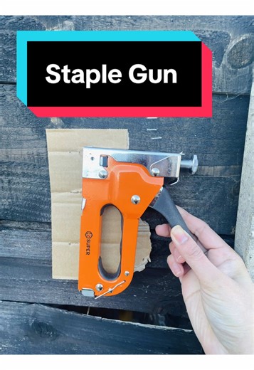 HS Super Heavy Duty Staple Gun with 3000 Staples, Quick-Jam Release for...#staplegun #stapler #heavydutystapler #staples #tiktokmademebuylt