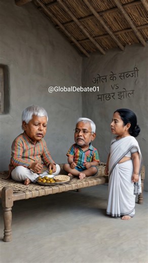 🤣 ओल की सब्जी VS माछर-झोल | Lalu & Nitish comedy video #luckygameplay