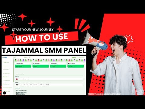 HOW TO USE TAJAMMAL SMM PANEL | HOW TO CREATE ACCOUNT AND PLACE ORDERS DETAILED VIDEO