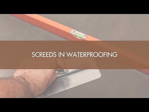 Screeds in Waterproofing