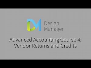 Advanced Accounting 4: Vendor Returns and Credits