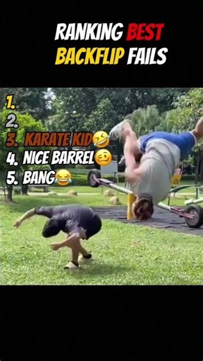 Ranking Best Backflips Fails 🤣😂#fails #funny