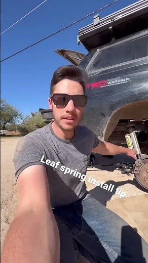 Leaf spring install tips