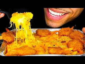 ASMR CHEESIEST MAC & CHEESE MUKBANG 먹방 STIRRING EATING MACARONI AND CHEESE NO TALKING JERRY