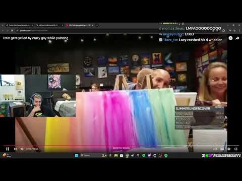 Train explains the backstory of him getting yelled at while painting