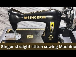 Straight stitch sewing machine unboxing and demo | Singer straight stitch sewing machine.