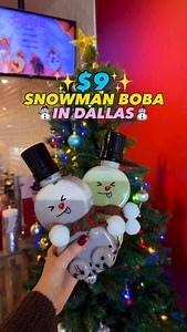 ✨⛄️$9 SNOWMAN BOBA IN DALLAS🧋👉THE CUTEST COLLECTABLE HOLIDAY CUP ❄️✨ #DallasLoveList // Every @gongchatea location in DFW is serving milk tea inside the cutest snowman boba! Add the cup for only $2, or buy the bottle solo for $3 🙌 📍Dallas Location // 11613 N Central Expy #106A, Dallas, TX 75243 The collectable snowman bottle is only offered for a limited time! Add it to the Love List! 💕✨ | Dallas Love List