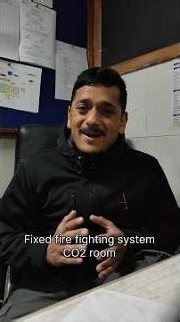 Fixed fire fighting system CO2 | #4k #travel #lifeatsea #shiplife #shorts #minivlog #cruise