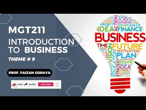 MGT211 Theme 9: IT/E-Commerce/Insurance/Risk Management || Introduction to Business || Short Lecture