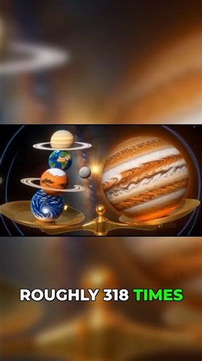 Jupiter's size compared to Earth is INSANE #planets #comparison #space