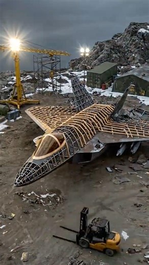 Abandoned F-22 Raptor Rebuilt on Mountain and Takes Flight Again