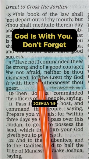 🕊️ A Divine Command for Courage (Joshua 1:9)