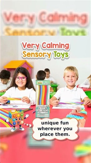 Colorful Sensory Fidget Strings - 8 Pack for Fun & Focus