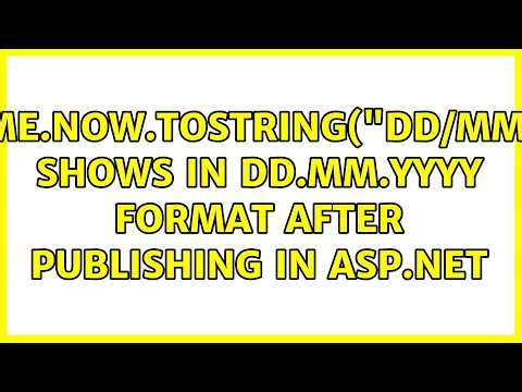 DateTime.Now.ToString("dd/MM/yyyy") shows in dd.mm.yyyy format after publishing in asp.net