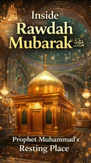 Inside Rawdah Mubarakﷺ | A Heart-Touching View of Prophet’s Resting Place #shorts #muhammadﷺ #madina