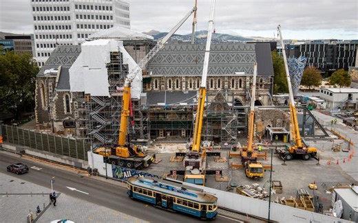 Roof removal a milestone in Christ Church Cathedral restoration
