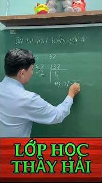 Cách làm phép chia hai số thập phân toán lớp 5 #thayhai #maths