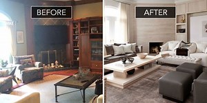 Before   After: A Forgettable Family Room Gets A Sophisticated Second Chance