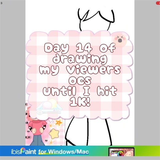 Day 14 of drawing my viewers ocs until I hit 1K! | oc - @RoseLuna-w9i | #challenge #1ksubs