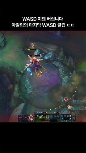 WASD 버립니다 WASD 아칼링의 마지막 클립
