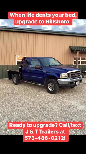 When life dents your bed, upgrade to Hillsboro. Ready to upgrade? Call/text J & T Trailers at 573-486-0212! https://www.jt-trailers.com/all-inventory/truck-beds/#JTTrailers #JandTTrailers #JnTTrailers #TruckBedThursday #Hillsboro #HillsboroTruckBed #HillsboroAuthorizedDealer #TruckBeds #FlatBeds | J & T Trailers