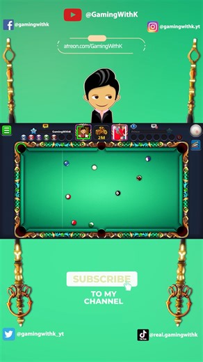 12K views · 144 reactions | impressive indirect clearance in atlantis #teaching #8ballpool #تعليم #gamingwithk | Gaming with K | Facebook