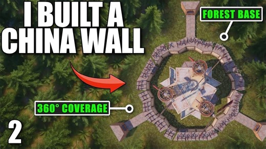 第221期：长城级防御！一个人建的基地对抗整片部落 | Rust 单排