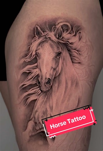 Horse Tattoo - Work in Progress #horse #tattoo #tattooartist #ink #workinprogress