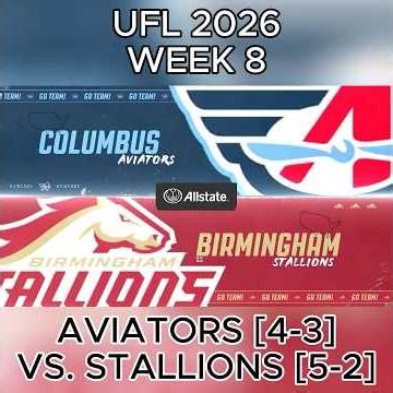 UFL 2026 | Week 8 | Aviators [4-3] vs. Stallions [5-2] | #shorts #ufl #cfb26