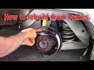 Drum brakes on a 65 Chevy Impala.