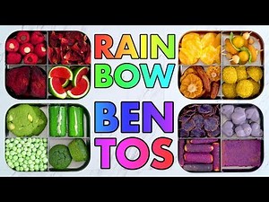 Rainbow Bento Snack Boxes! Colorful Vegan + Vegetarian Recipes Inspiration! - Mind Over Munch!