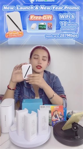 【Official warranty】Flymodem Mini Wifi Portable Pocket Poket 4G Sim Card Modified Unlocked Wifi Mifi Router Support Unlimited Data Simkad