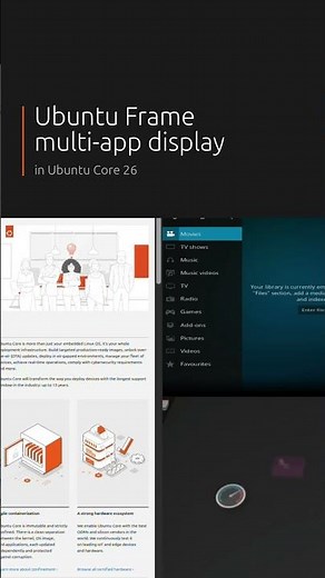 Ubuntu Core 26 - Ubuntu Frame multi-app display