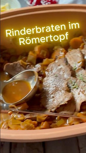 Rinderbraten im Römertopf