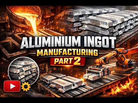 aluminium ingot complete manufacturing process in 13 steps