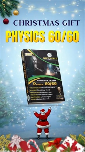 Neet World on Instagram: "🎄 CHRISTMAS GIFT FOR STUDENTS! This festive season, NEET World brings you a powerful surprise — the FREE Inter 1st Year Physics P-60/60 Book, designed to help you achieve a PERFECT SCORE of 60/60 in Physics. Curated and guided by Vignesh Sir, this P-60/60 book is a complete, exam-oriented solution that follows the IPE syllabus & blueprint strictly—no extra load, only what scores marks. ⚙️ What You Get in the FREE P-60/60 Book: ✔️ Very Important LAQs, SAQs & VSAQs ✔️ Of