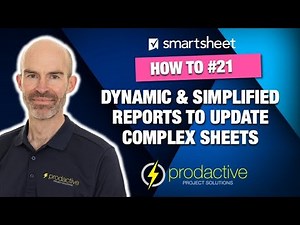 Smartsheet demo - using simplified reports to update a more complex sheet
