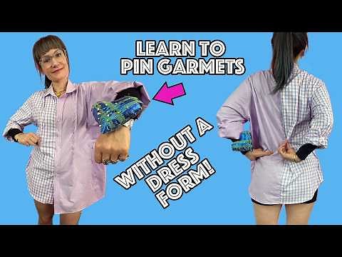 How To Pin Clothes On Yourself To Tailor Garments! No Dress Form!