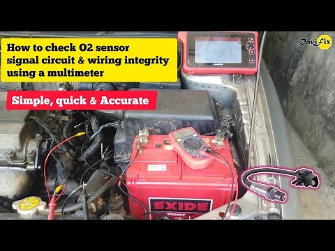 How to check O2 sensor signal circuit & wiring integrity using a multimeter before change a sensor