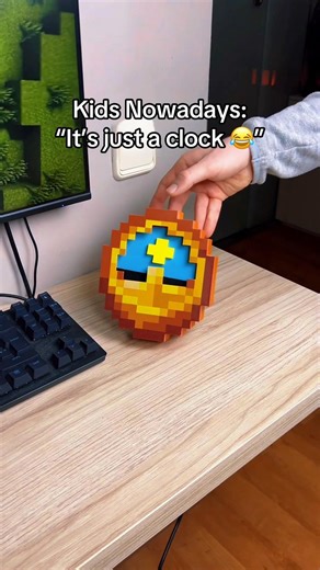 Minecraft clock in real life 😭✨