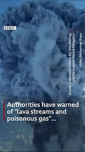 97K views · 1.9K reactions | Thousands of people have fled after Indonesia's Ile Lewotolok volcano erupted, spewing out "lava streams and poisonous gas". bbc.in/3lpR3xE | BBC News | Facebook